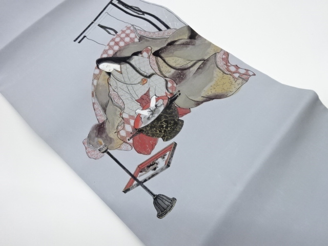 JAPANESE KIMONO / VINTAGE HIRAKI NAGOYA OBI / WOMAN IN THE PAST / ARTIST WORK